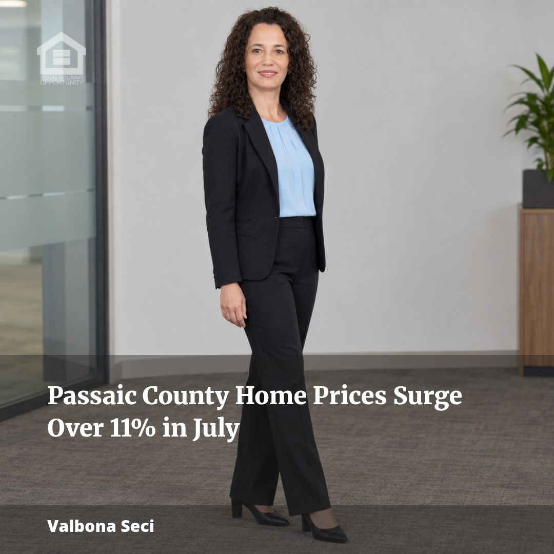 Passaic County Home Prices Surge Over 11% in July