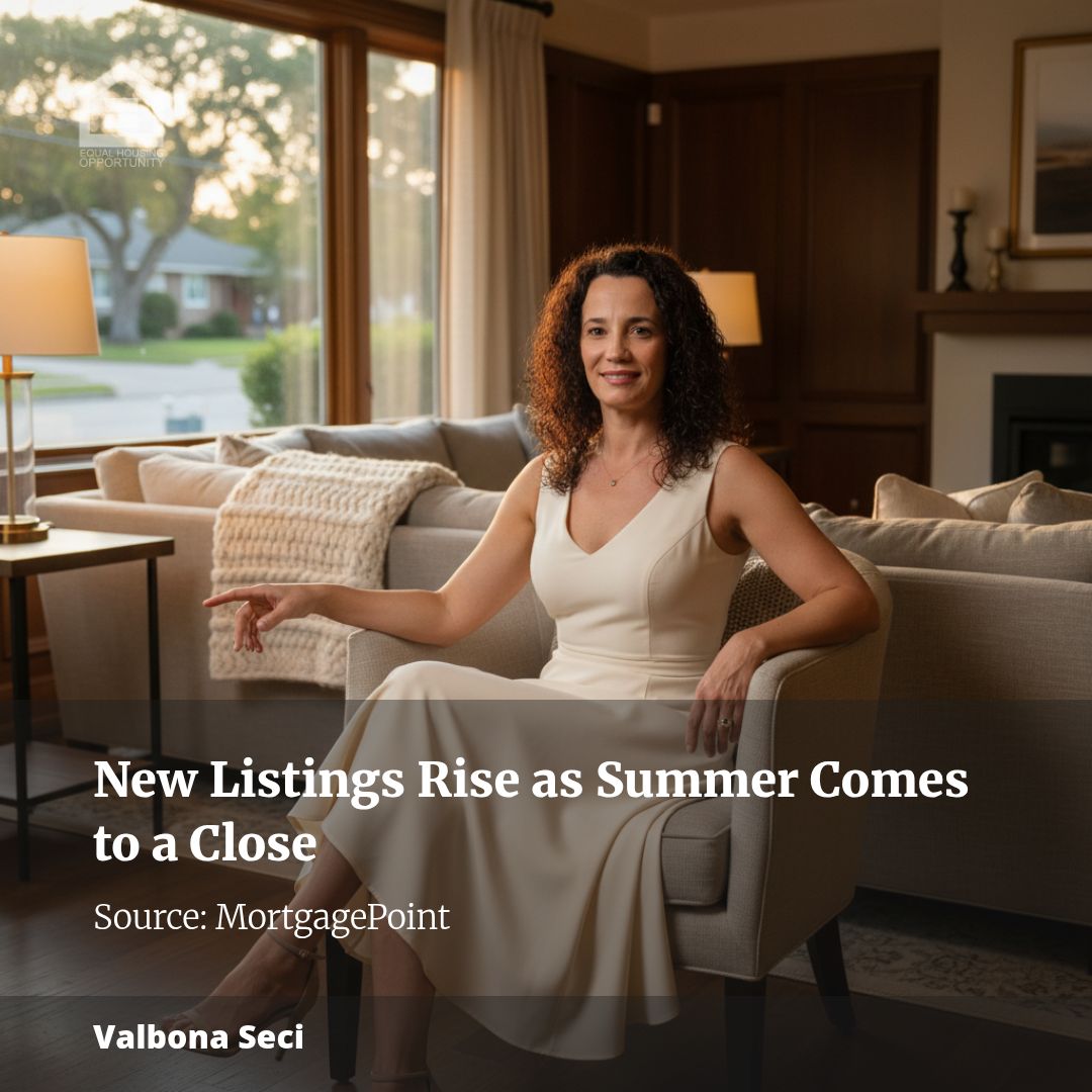 New Listings Rise as Summer Comes to a Close